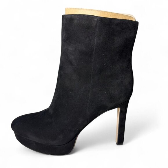 Veronica Beard Women's Dali Platform Bootie Suede Black Size 8 M NEW IN BOX